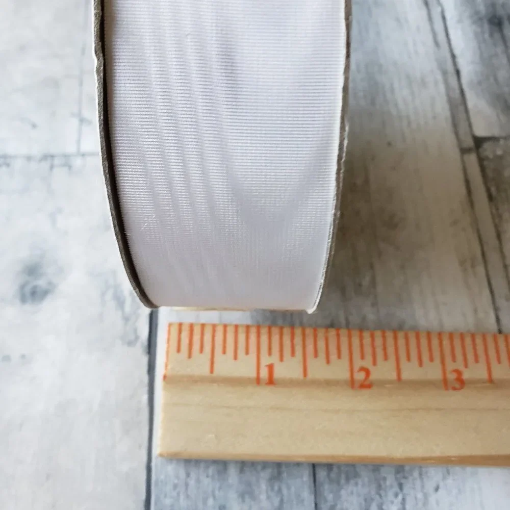 Unused Morie White Ribbon 1.5